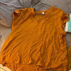 yellow dress shirt, size XXL, blouse